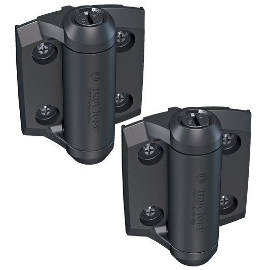 D&D Truclose Heavy Duty Hinges for Narrow Metal Gates - Metal Gates TCHD1AS3RB