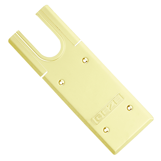 GEZE TS500 Cover Plate for Floor Spring - Polished Brass