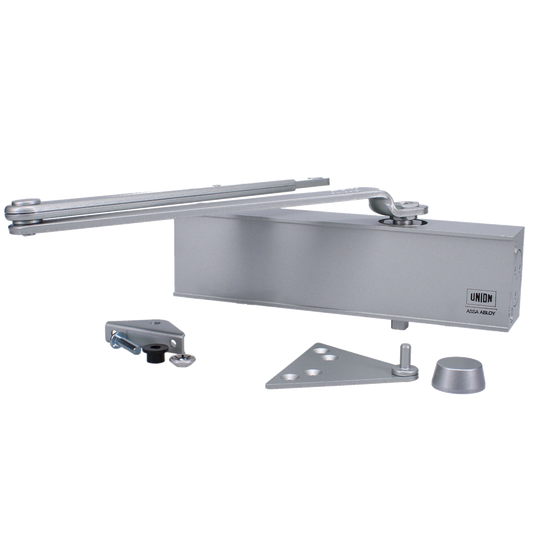 UNION CE24V Size 2-4 Door Closer - Silver