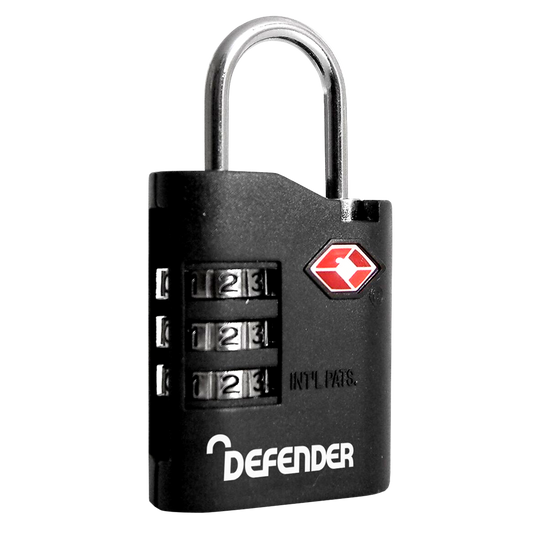 DEFENDER TSA Travel Sentry Padlock - Combi Locking - 35mm Single Combi