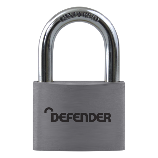 DEFENDER Aluminium Open Shackle Padlock - 50mm KD