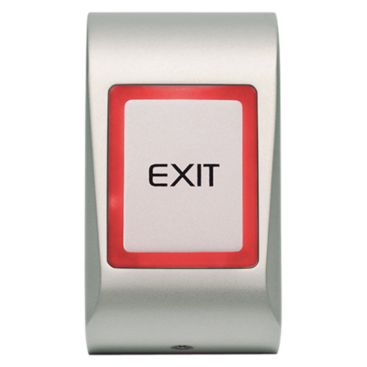 VIDEX MiAccess Touch Sensitive Red/Green Exit Button - Silver
