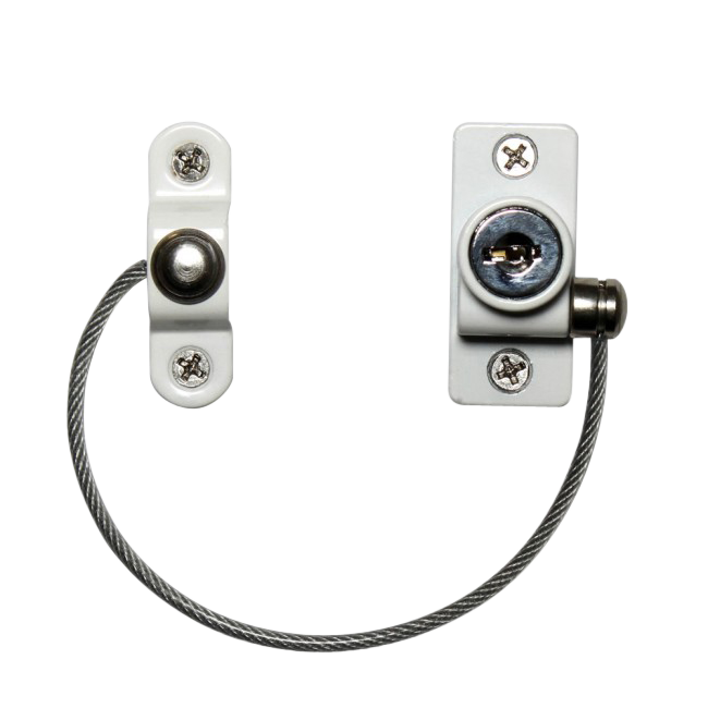CARDEA Essential 180mm Locking Window Restrictor - White
