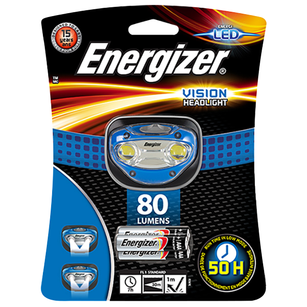 ENERGIZER Vision HD Headlight 80 Lumens - 80 Lumens