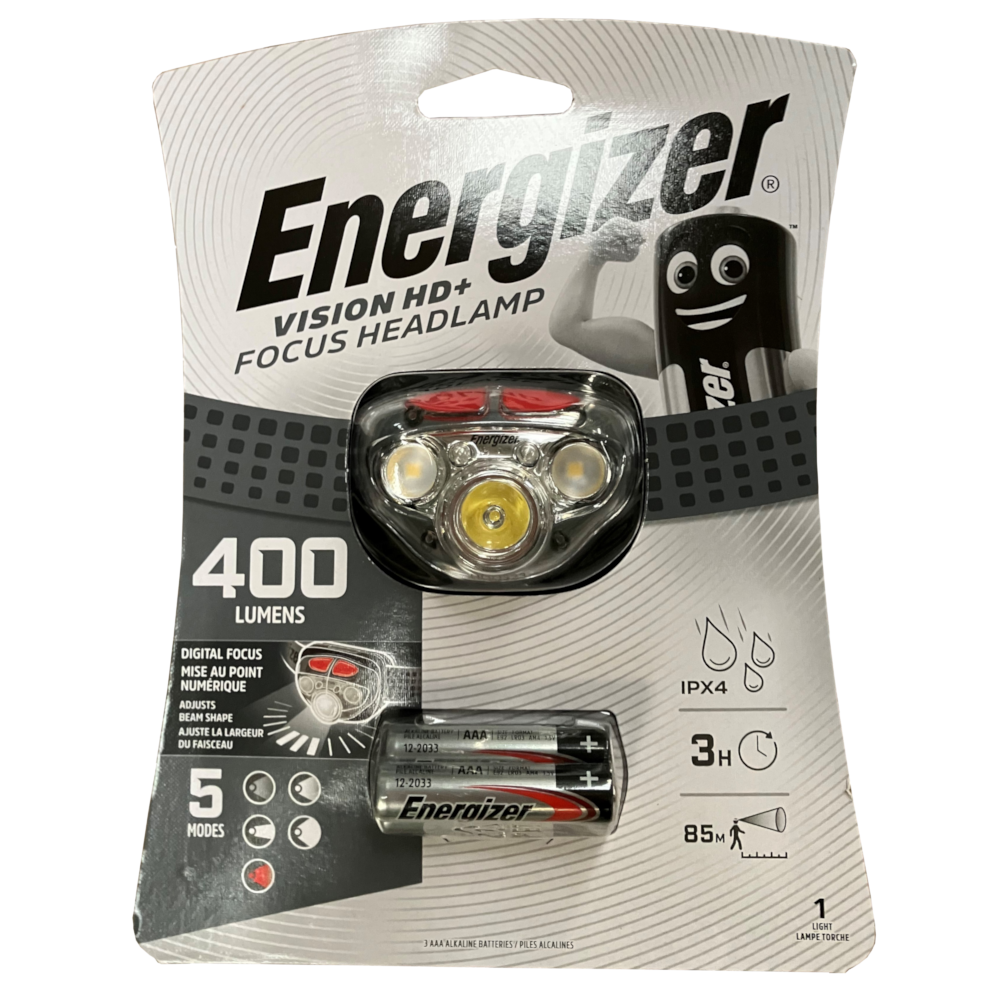 ENERGIZER Vision HD+ Focus Headlight 400 Lumens - Batteries Included