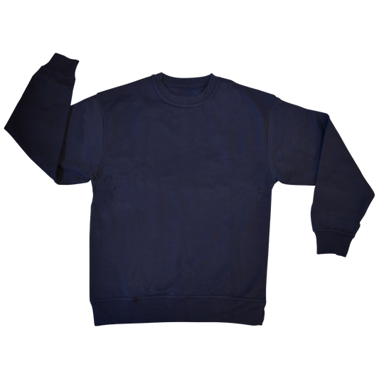 Action Polycotton Sweatshirt Navy - XXL