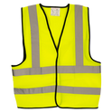 WARRIOR Hi Vis Yellow Safety Vest - L
