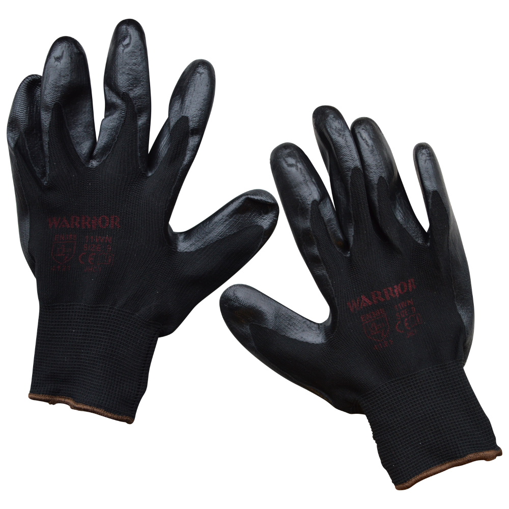 WARRIOR Dipped PVC Gloves - Large