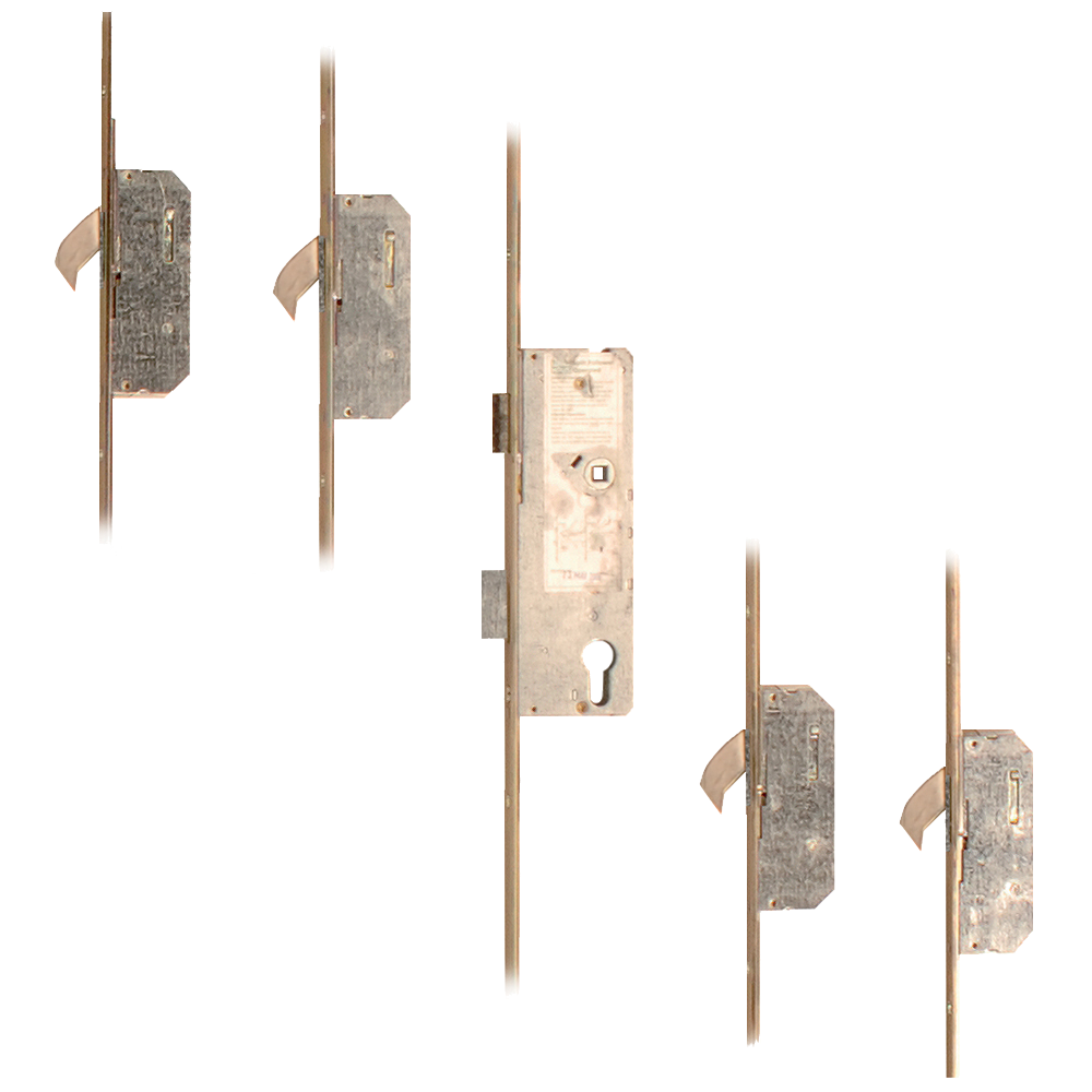 WINKHAUS Cobra Lever Operated Latch & Deadbolt Split Spindle - 4 Hook - 55/92