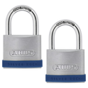 ABUS Silver Rock 5 Open Shackle Padlock - 40mm KA Visi - Twin Pack