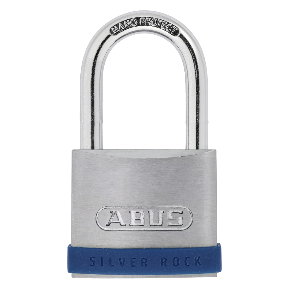 ABUS Silver Rock 5 Long Shackle Padlock - 40mm KD Visi - 63mm Shackle