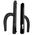 FULLEX Nanocoast Plate Mounted Lever Handle Furniture - Black