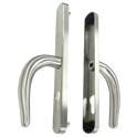 FULLEX Nanocoast Plate Mounted Lever Handle Furniture - Satin Stainless Steel