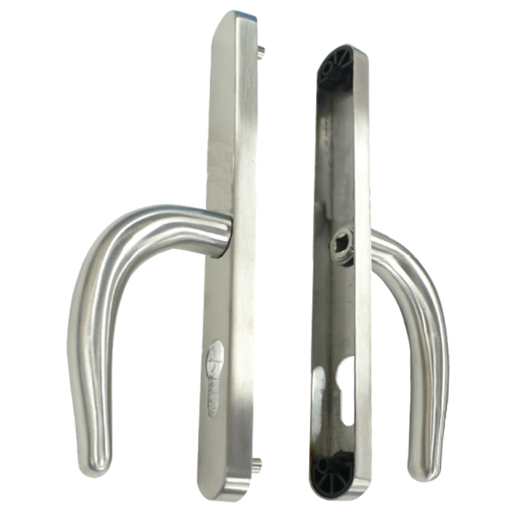FULLEX Nanocoast Plate Mounted Lever Handle Furniture - Satin Stainless Steel