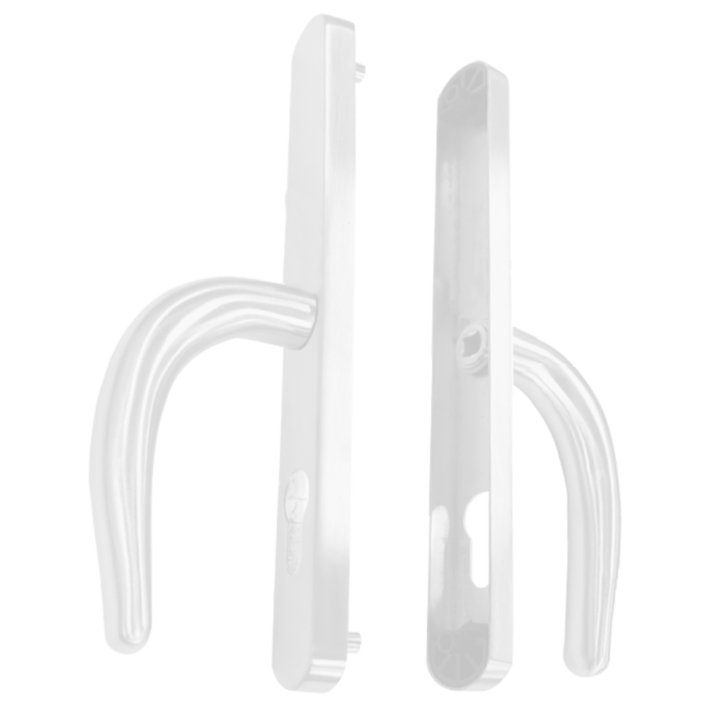 FULLEX Nanocoast Plate Mounted Lever Handle Furniture - White