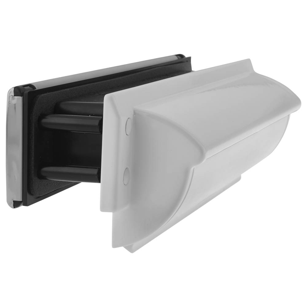 TROJAN TS008 Unicorn Letter Plate - Brushed Silver & White