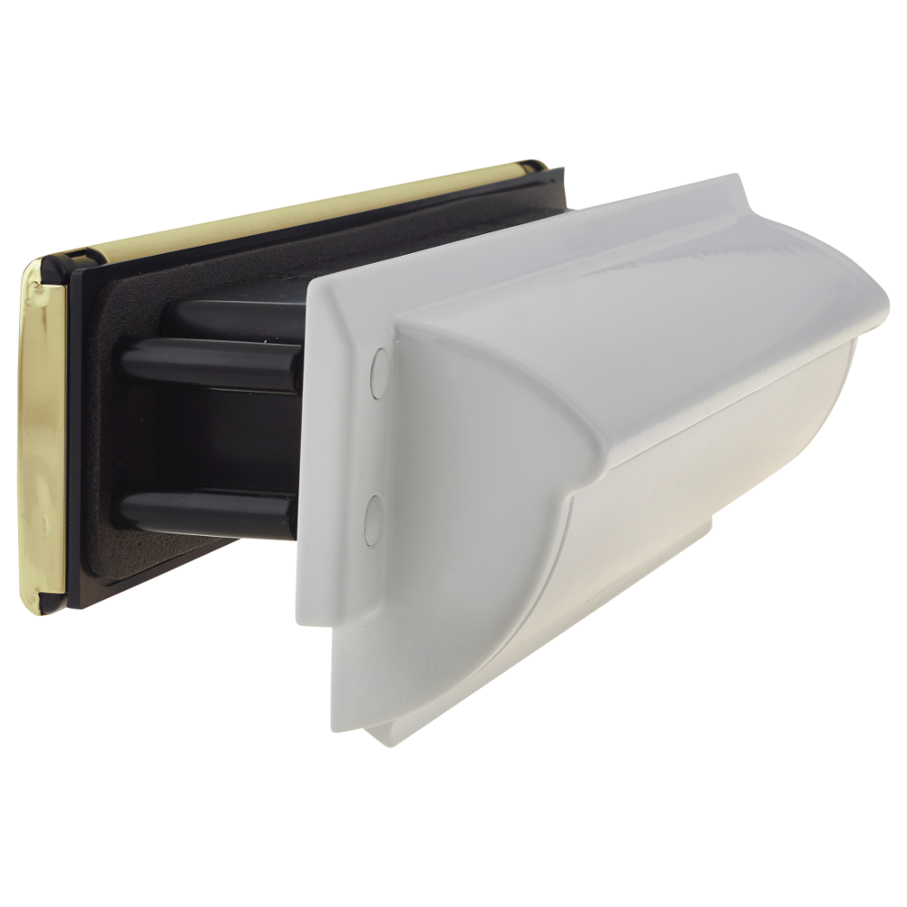 TROJAN TS008 Unicorn Letter Plate - Gold & White