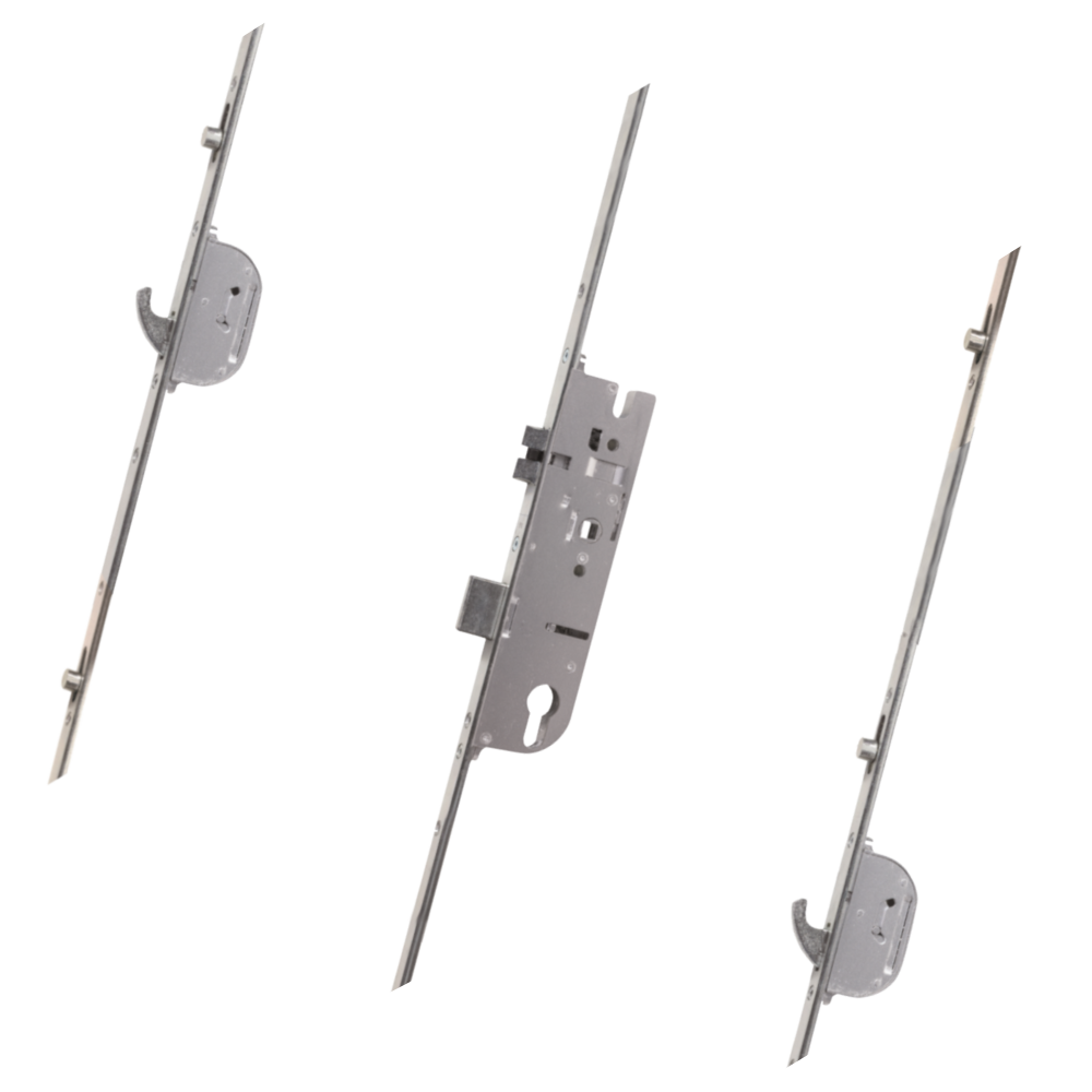 MACO Lever Operated Latch & Deadbolt Single Spindle - 2 Hook 4 Oval Cam - 35/92