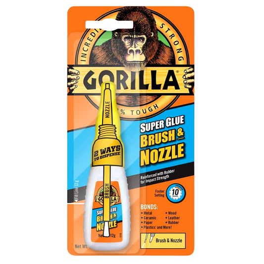 GORILLA Superglue - 12g With Brush & Nozzle