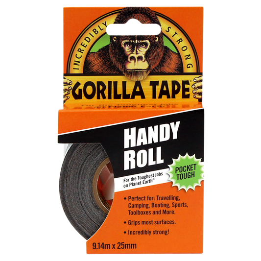 GORILLA Tape - Black - 9m Handy Roll