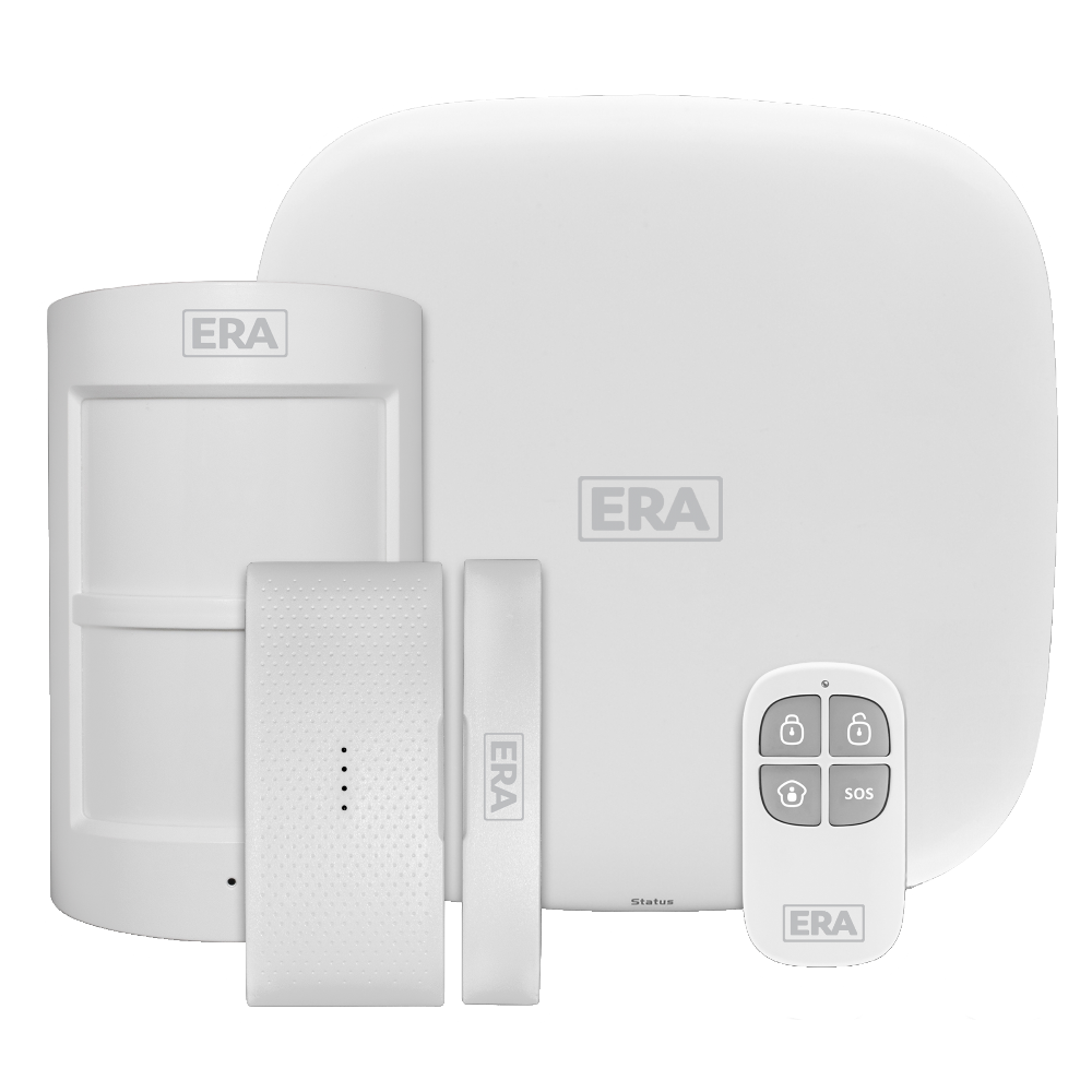 ERA HomeGuard Alarm Kit - 1 Hub, 1 PIR, 1 Contact, 1 Remote