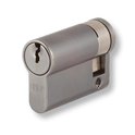 UNION 2X20A Euro Half Cylinder - 40mm (30/10) KA `WVL482` SC
