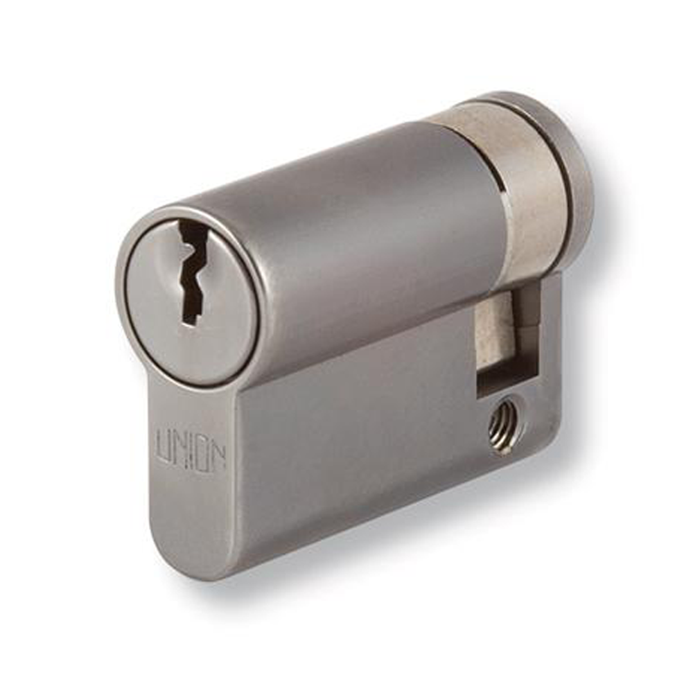 UNION 2X20A Euro Half Cylinder - 40mm (30/10) KA `WVL482` SC