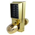 DORMAKABA Simplex 1000 Series 1021B Knob Operated Digital Lock With Key Override - PB With Cylinder 1021B-03