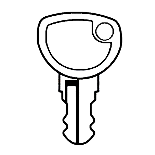 TROJAN Window Key To Suit Sparta Espag Handles - 0210-008