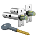 YALE PM444 Door Security Rack Bolt - 60mm CH 2 Bolts 1 Key Visi
