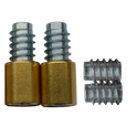 BRAMAH R1 ROLA Sash Window Stop - 19mm PB R1/20B 2 Locks & 4 Inserts