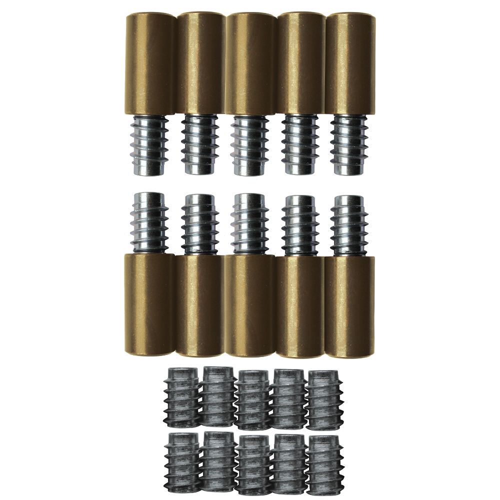 BRAMAH ROLA S Egress R11 Sash Window Stop - 31mm PB R11/10B 10 Stops & 20 Inserts
