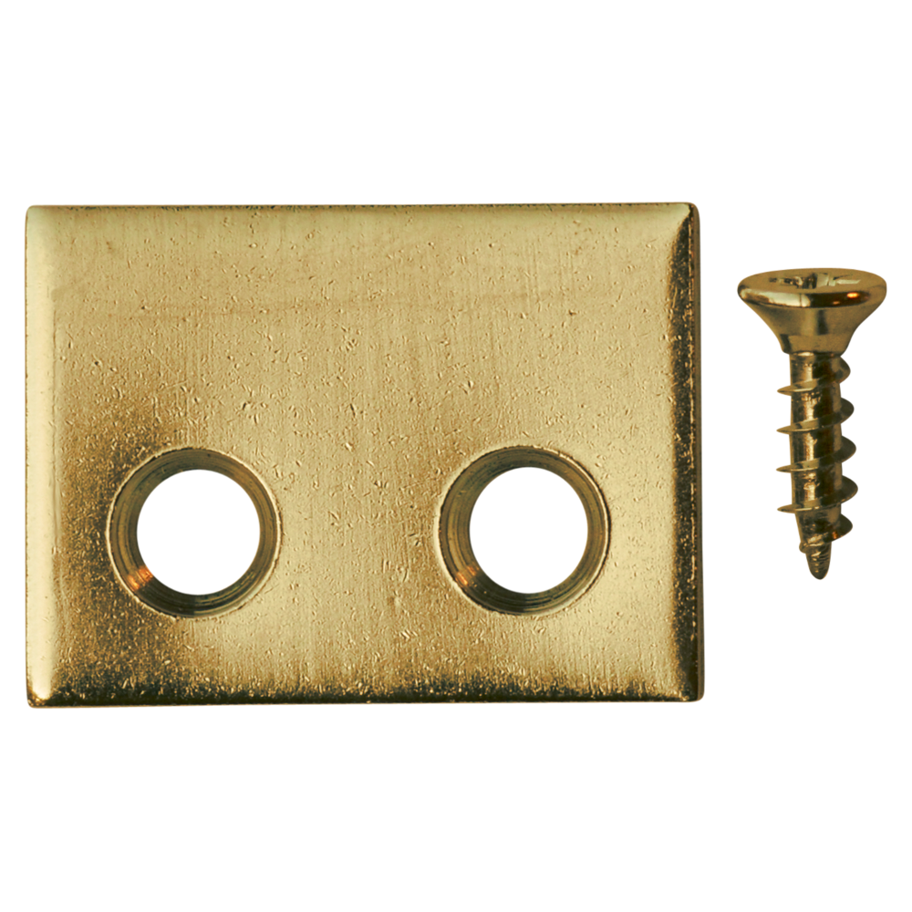 BRAMAH ROLA Sash Window Stop Plate - Pack of 10 - PB 10 Plates & 20 Screws