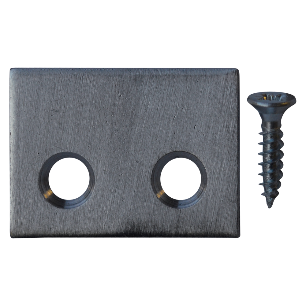 BRAMAH ROLA Sash Window Stop Plate - Pack of 10 - NP 10 Plates & 20 Screws
