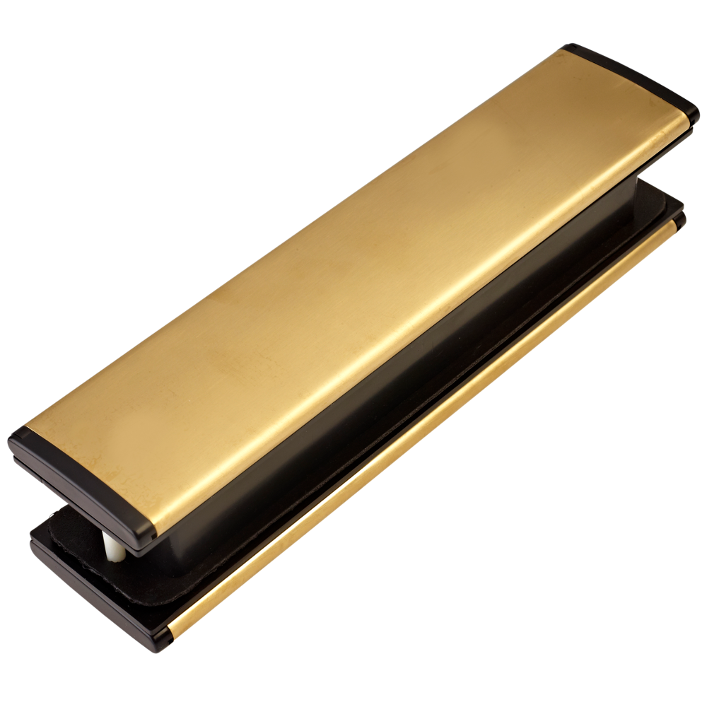 Trojan 38mm - 78mm Letter Plate - Brushed Gold & Black