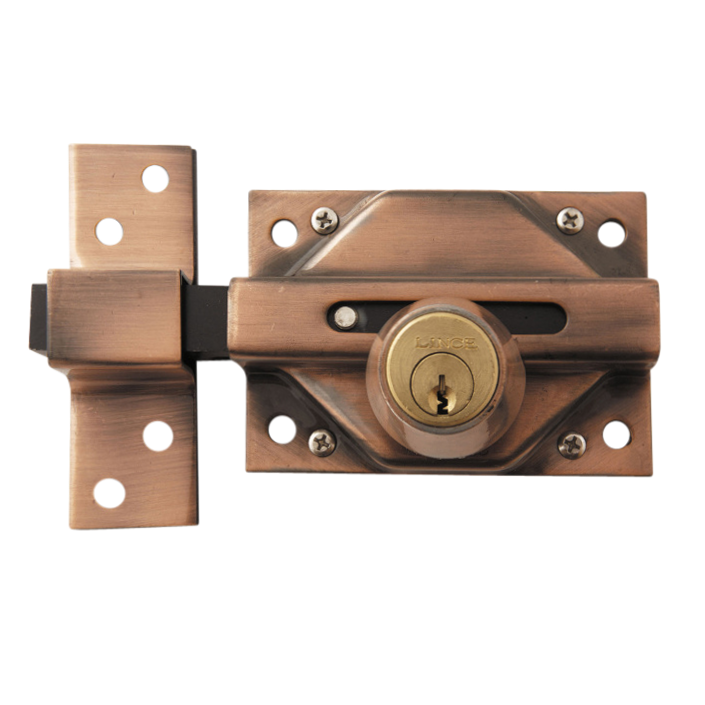 LINCE Rim Deadlock 3932 Keyed Both Sides - Chrome Plated - Keyed Both Sides