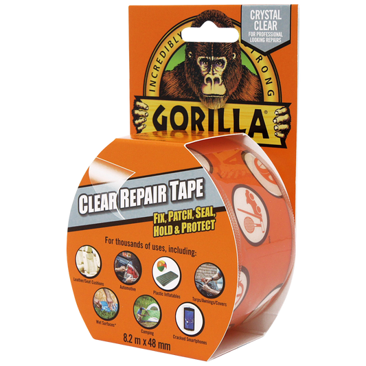 GORILLA Clear & Repair Tape 8.2m - 8.2m Clear