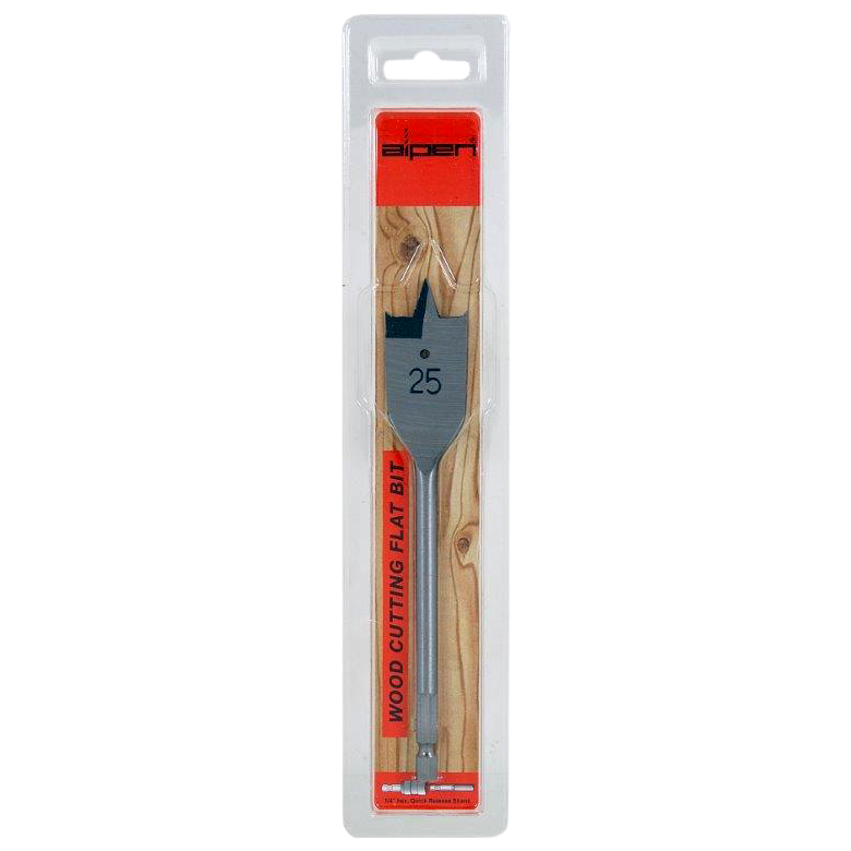 ALPEN Triple Point Flat Drill Bit - 25mm X 150mm