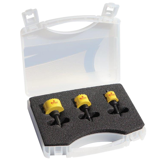 STARRETT 3 Piece Smooth Cut Hole Saw Kit - 20mm, 25mm, 32mm