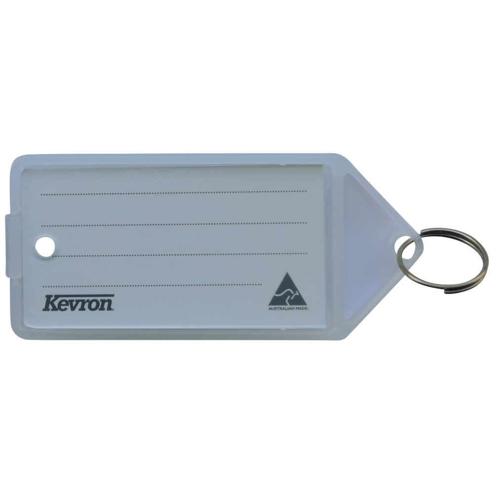 KEVRON ID35 Big Tags Bag of 12 - Clear x 12
