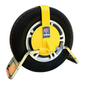BULLDOG QD Series Wheel Clamp To Suit Caravans & Trailers - QD22Y Suits Tyres 155mm Width 330mm Rim Diameter