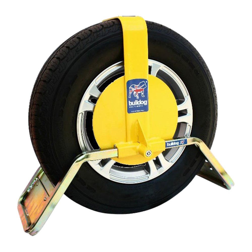 BULLDOG QD Series Wheel Clamp To Suit Caravans & Trailers - QD22Y Suits Tyres 155mm Width 330mm Rim Diameter