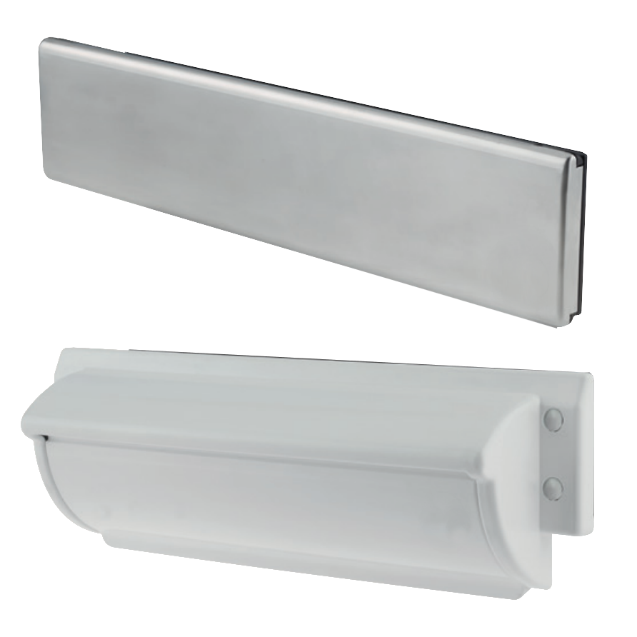 TROJAN Unicorn TS008 FD30 Letterplate - Chrome