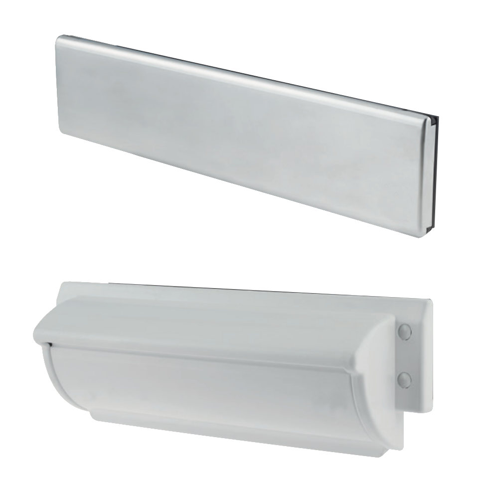 TROJAN Unicorn TS008 FD30 Letterplate - Satin Stainless Steel