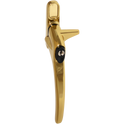 ERA Charisma Inline Cockspur Locking Espag Handle - 21mm LH Locking Polished Gold