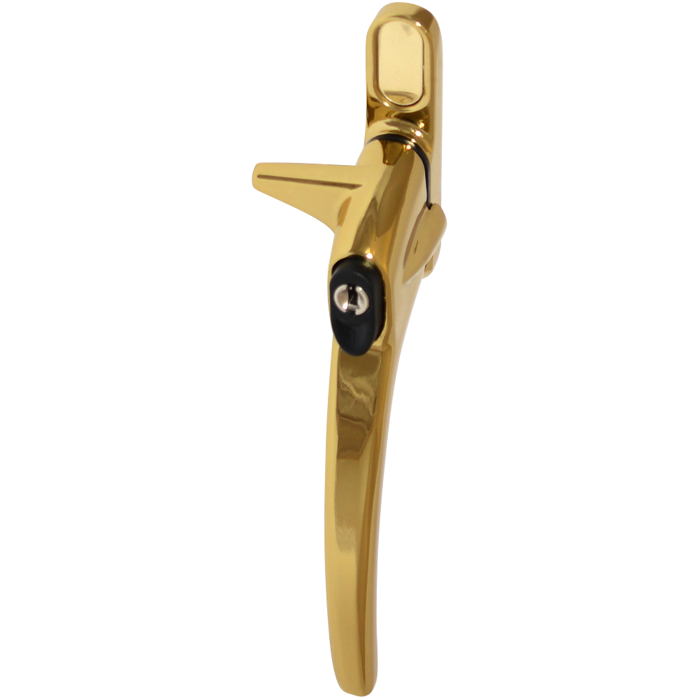 ERA Charisma Inline Cockspur Locking Espag Handle - 21mm RH Locking Polished Gold
