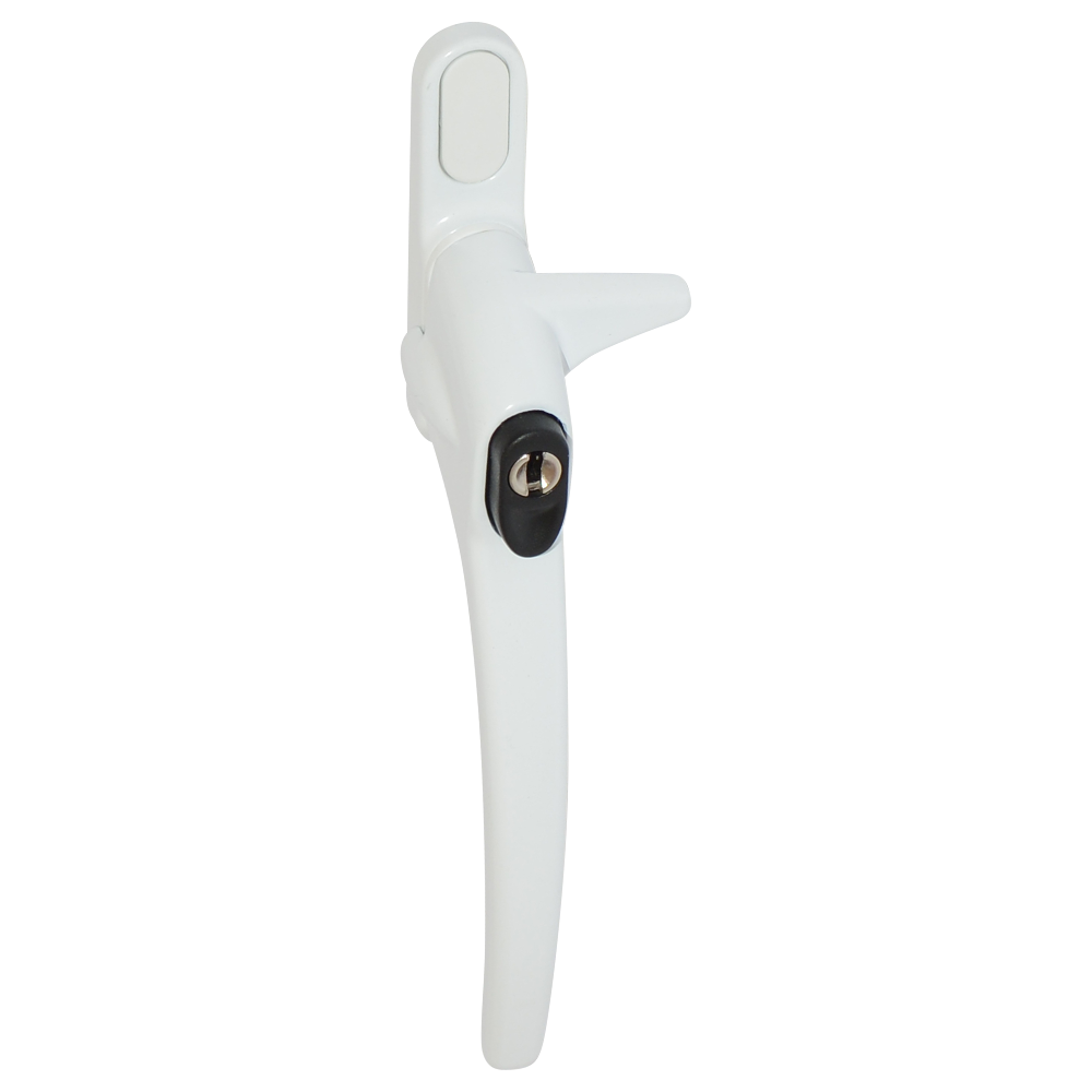 ERA Charisma Inline Cockspur Locking Espag Handle - 12mm LH Locking White