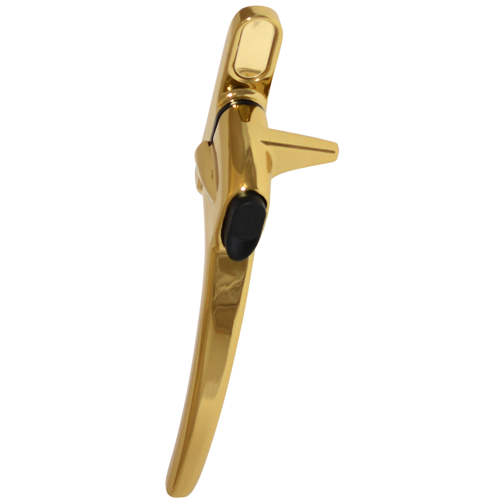 ERA Charisma Inline Cockspur Non Locking Espag Handle - 21mm LH Non Locking Polished Gold