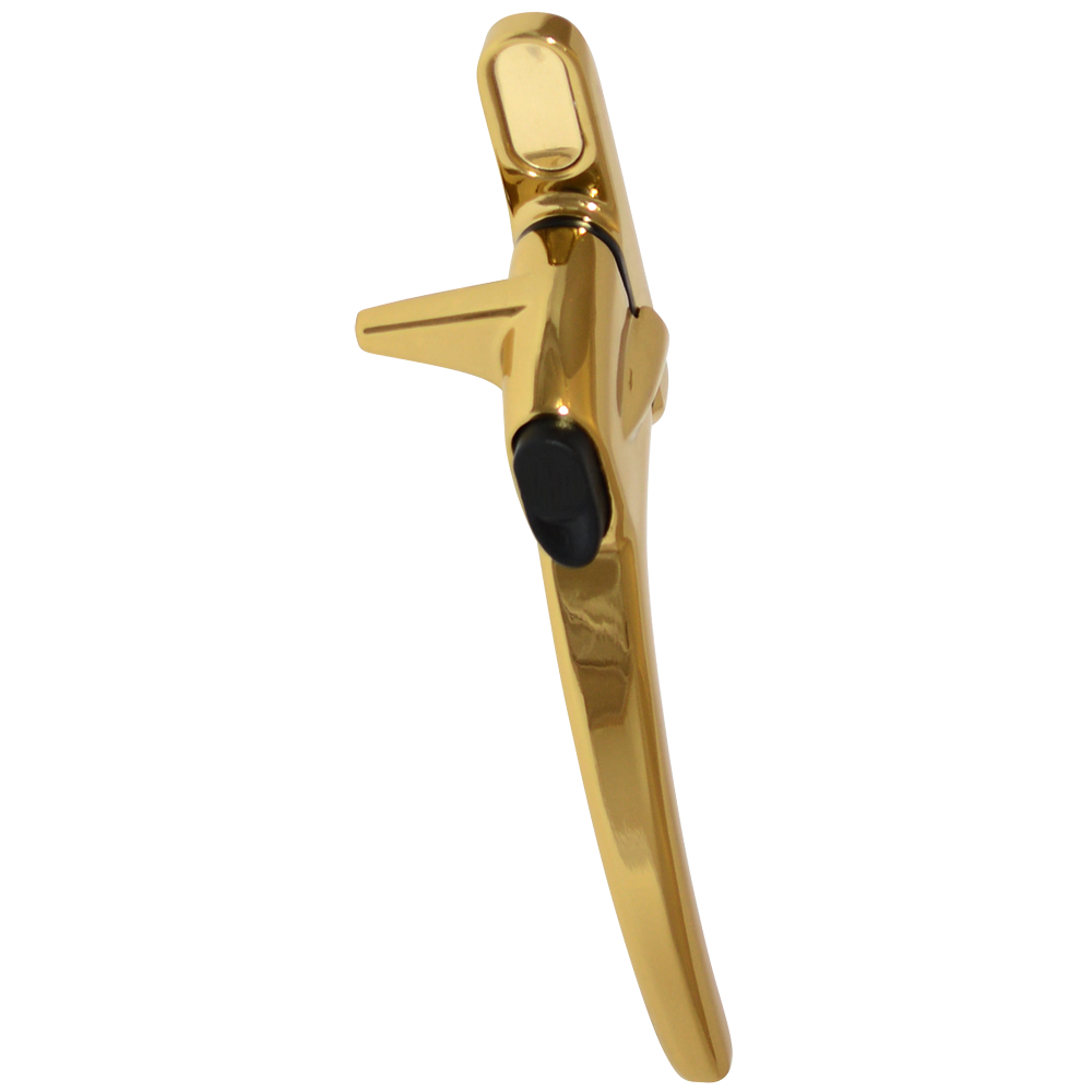 ERA Charisma Inline Cockspur Non Locking Espag Handle - 21mm RH Non Locking Polished Gold