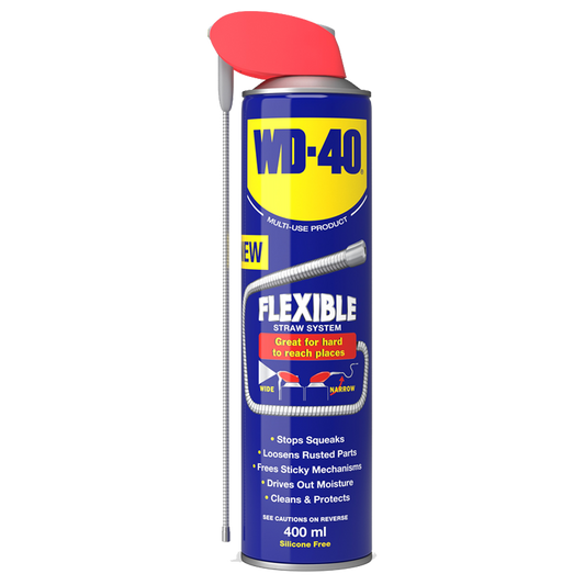WD-40 Flexible Straw System Lubricant - 400ml With Flexible Straw